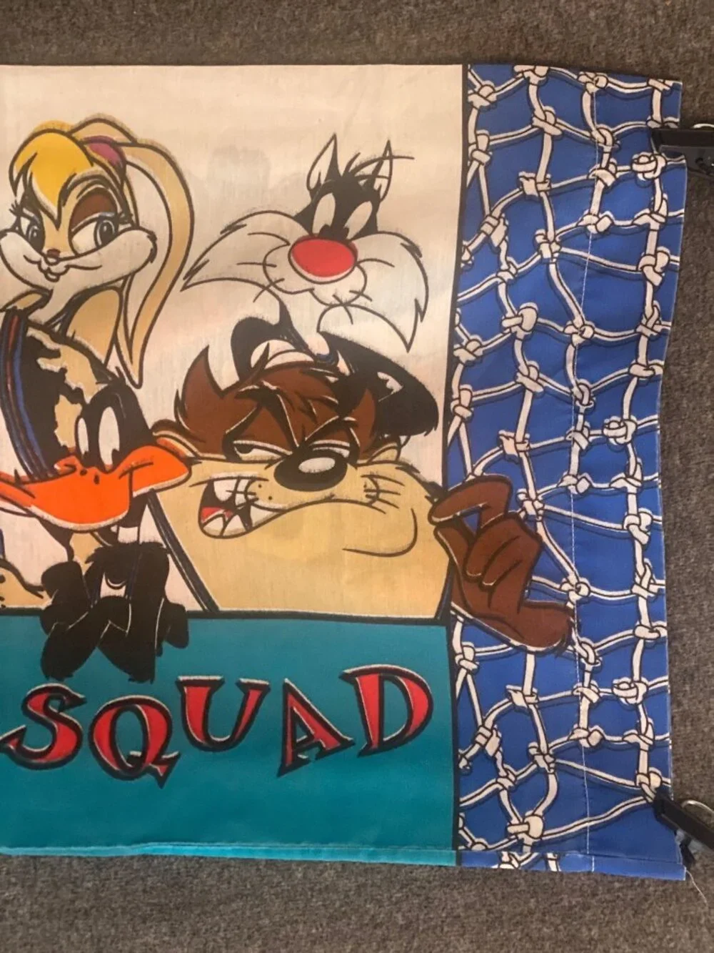 VTG Warner Bros Space Jam Standard Pillow Case Tune Squad Monsters Basketball